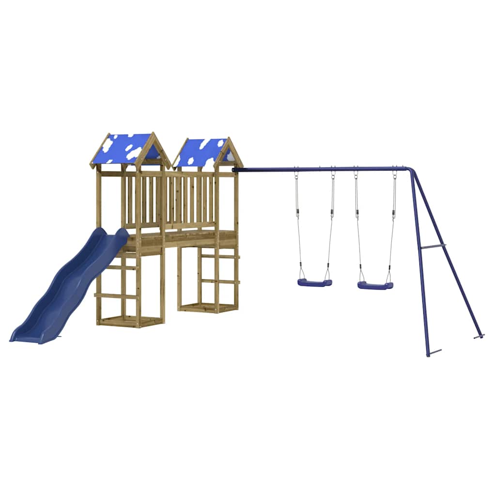 Set da Gioco da Esterno in Legno di Pino Impregnato | homemem39