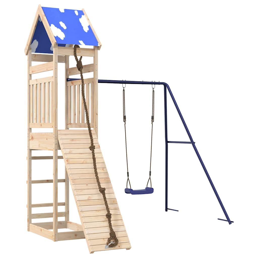 Set da Gioco da Esterno in Legno Massello di Pino | homemem39