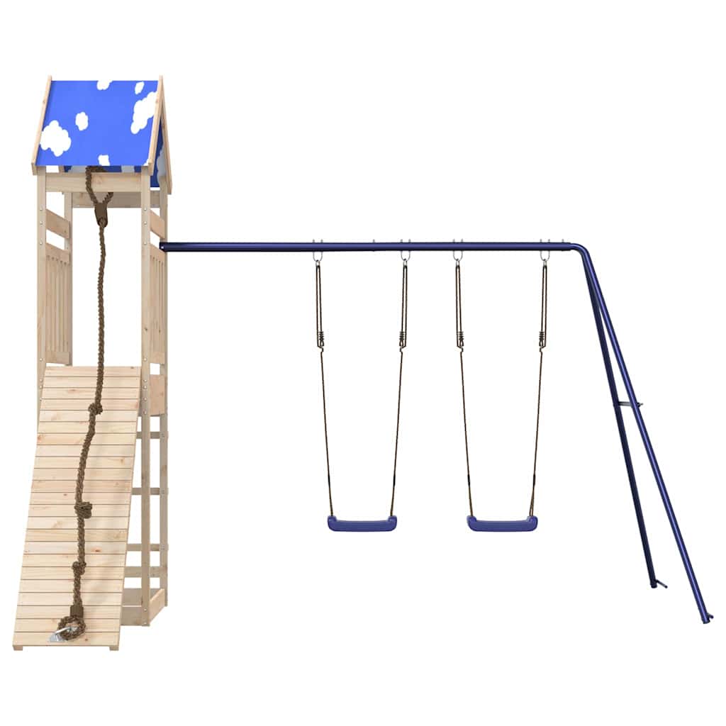 Set da Gioco da Esterno in Legno Massello di Pino | homemem39