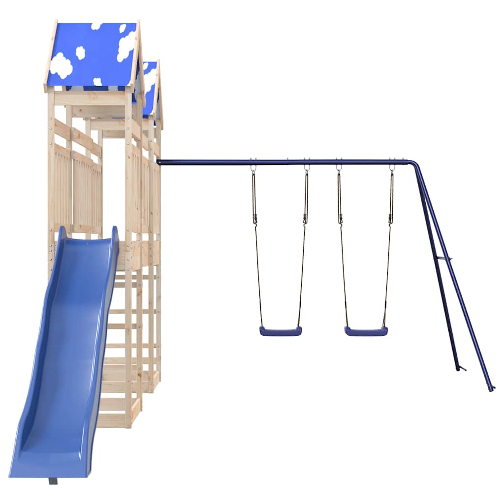 Set da Gioco da Esterno in Legno Massello di Pino | homemem39