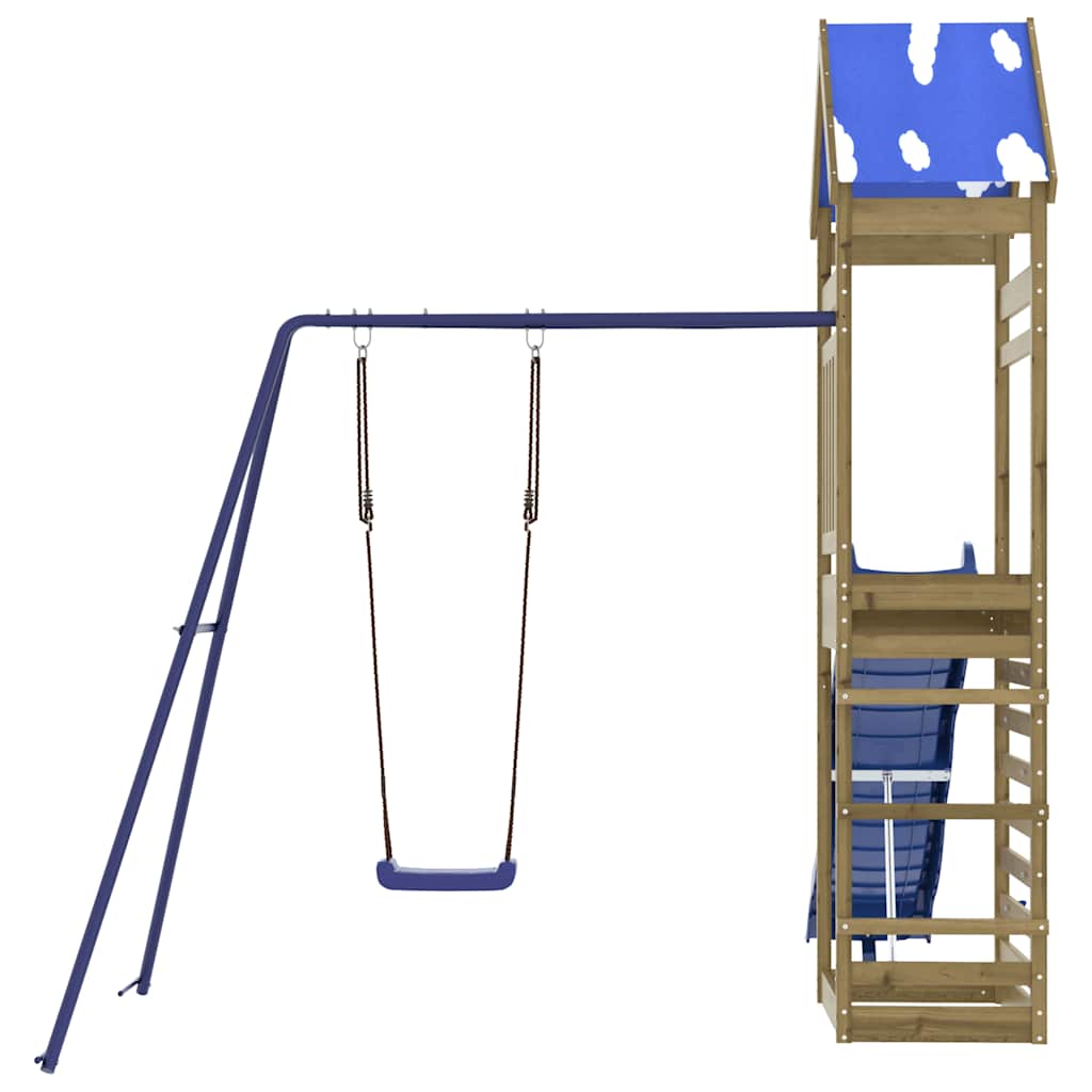 Set da Gioco da Esterno in Legno di Pino Impregnato | homemem39
