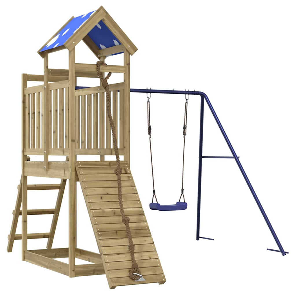 Set da Gioco da Esterno in Legno di Pino Impregnato | homemem39