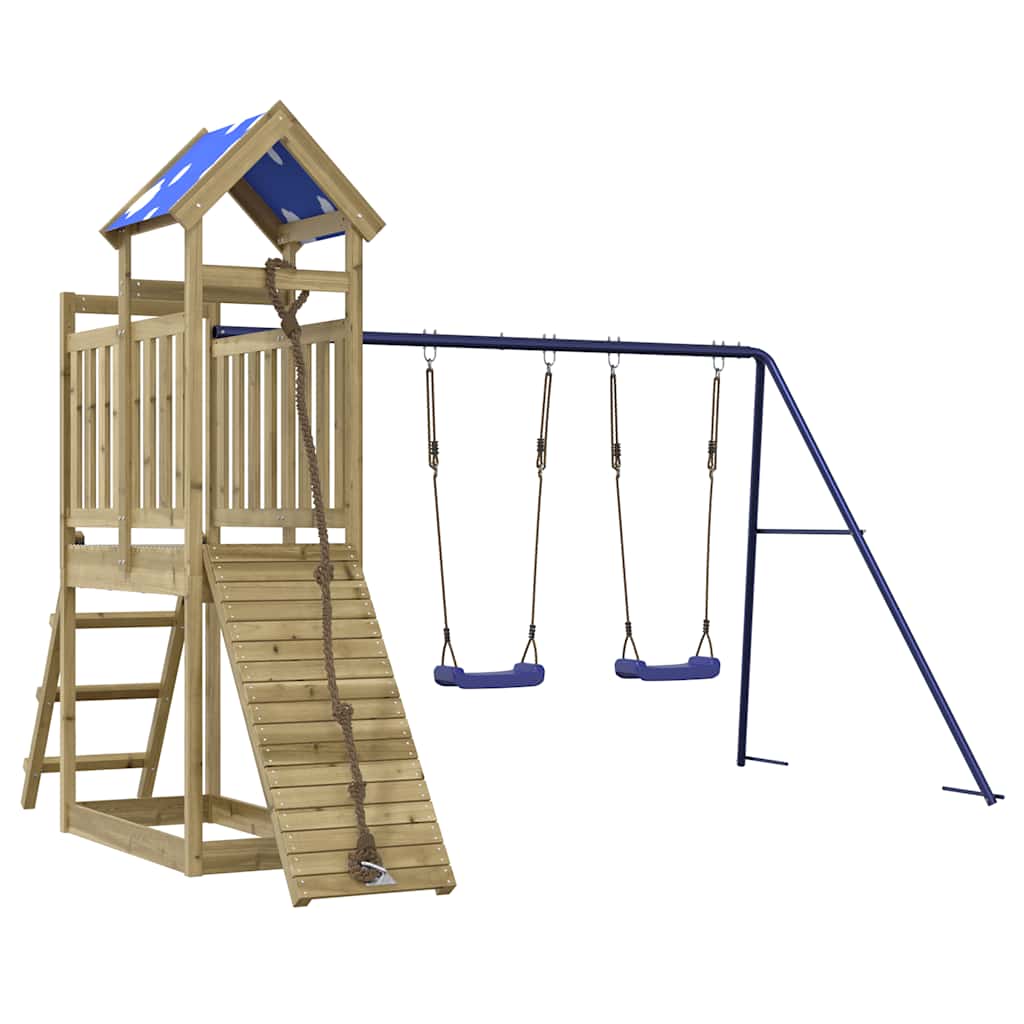 Set da Gioco da Esterno in Legno di Pino Impregnato | homemem39
