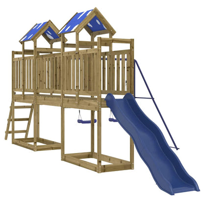Set da Gioco da Esterno in Legno di Pino Impregnato | homemem39