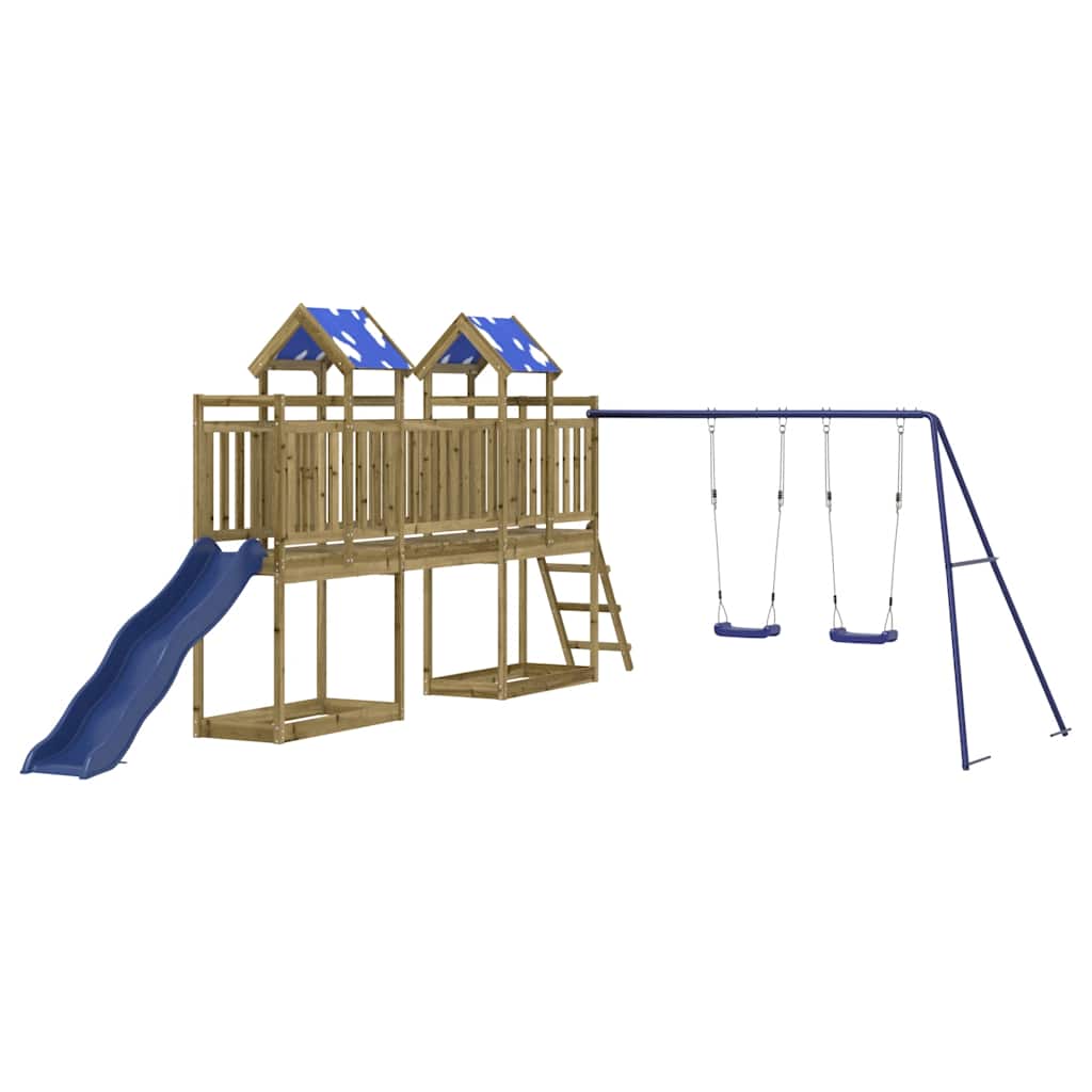 Set da Gioco da Esterno in Legno di Pino Impregnato | homemem39