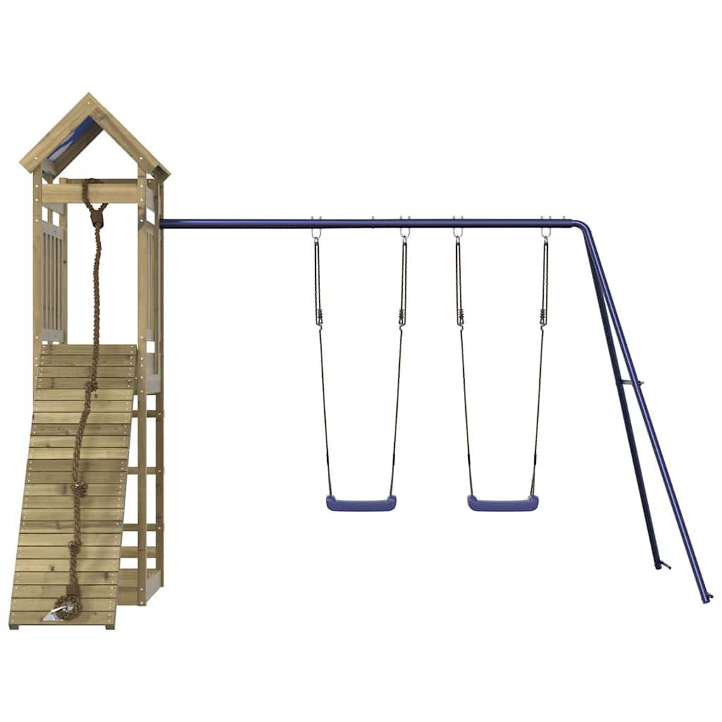 Set da Gioco da Esterno in Legno di Pino Impregnato | homemem39