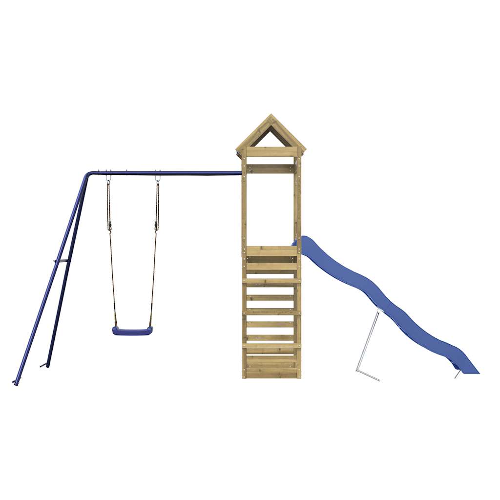 Set da Gioco da Esterno in Legno di Pino Impregnato | homemem39