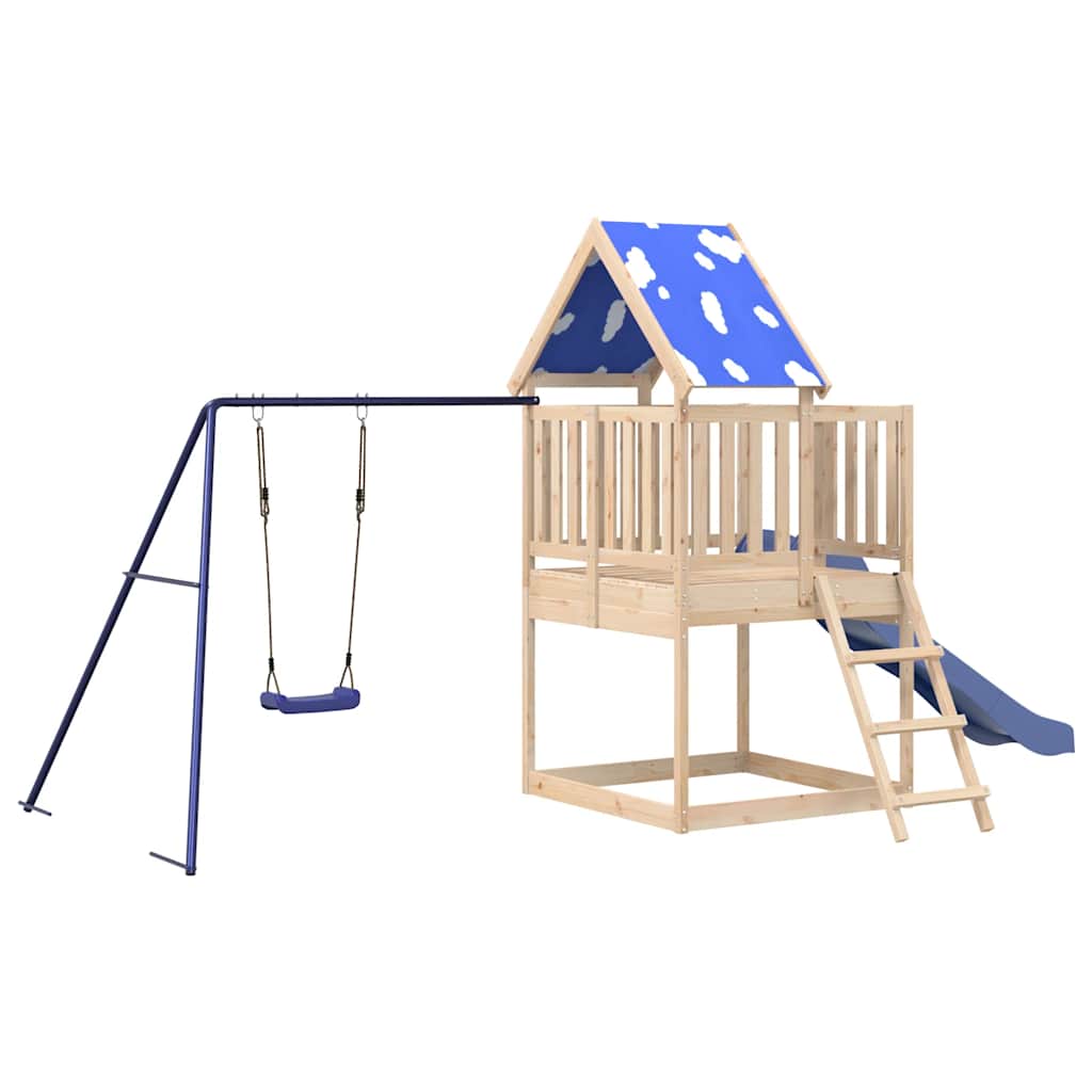 Set da Gioco da Esterno in Legno Massello di Pino | homemem39