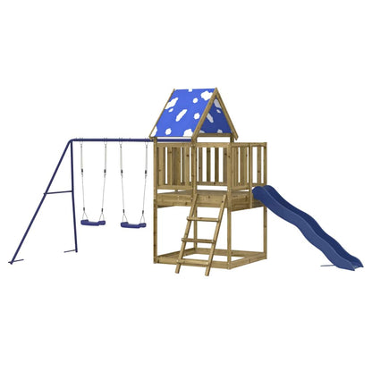 Set da Gioco da Esterno in Legno di Pino Impregnato | homemem39