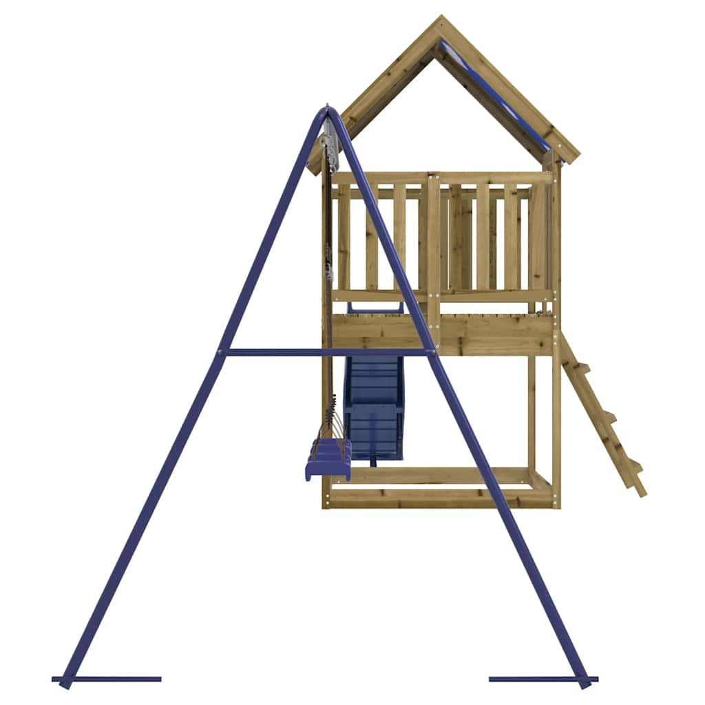 Set da Gioco da Esterno in Legno di Pino Impregnato | homemem39
