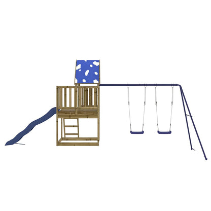 Set da Gioco da Esterno in Legno di Pino Impregnato | homemem39