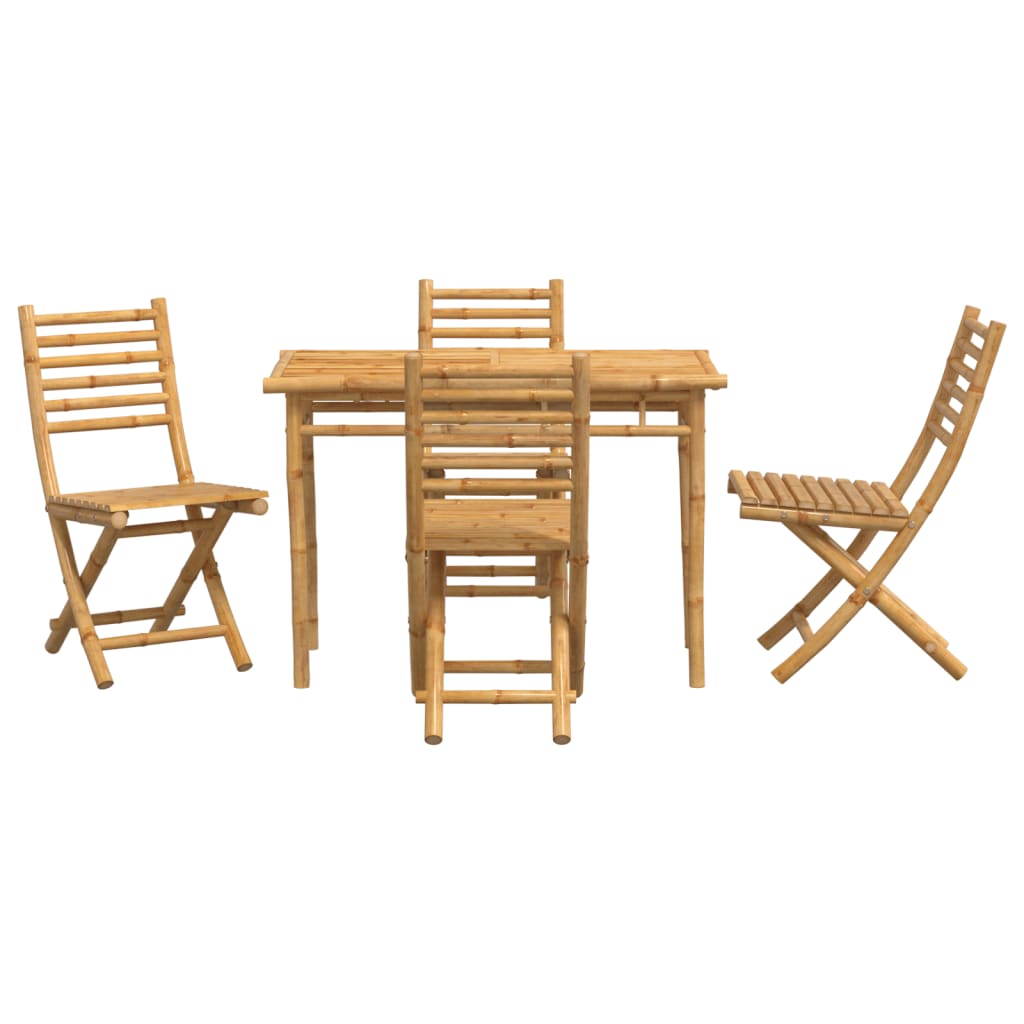 Set da Pranzo da Giardino 5 pz in Bambù | homemem39