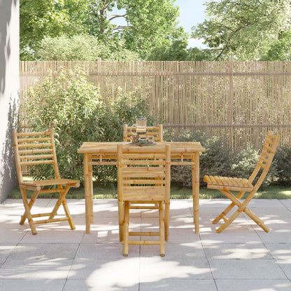 Set da Pranzo da Giardino 5 pz in Bambù | homemem39