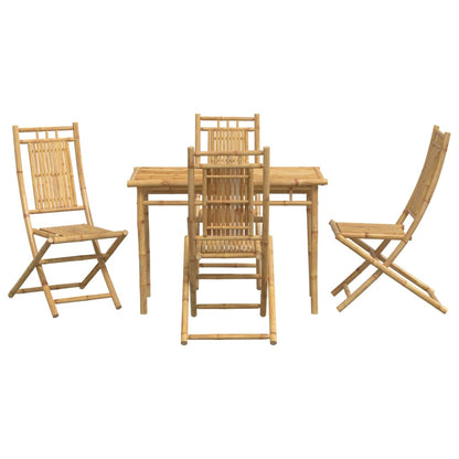 Set da Pranzo da Giardino 5 pz in Bambù | homemem39