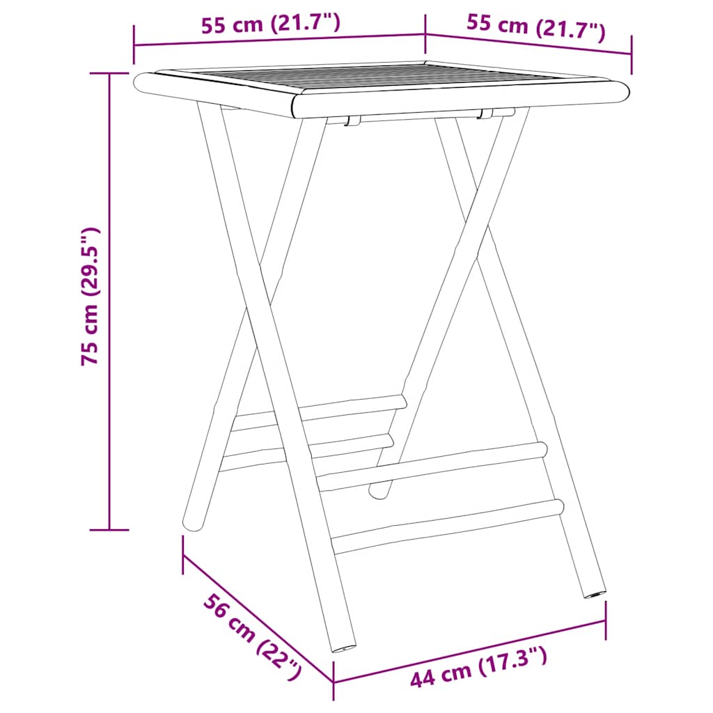 Set da Bistrò 3 pz in Bambù | homemem39