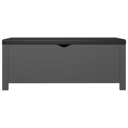 Scatola portaoggetti con Cuscino Grigia 105x40x45 cm | homemem39