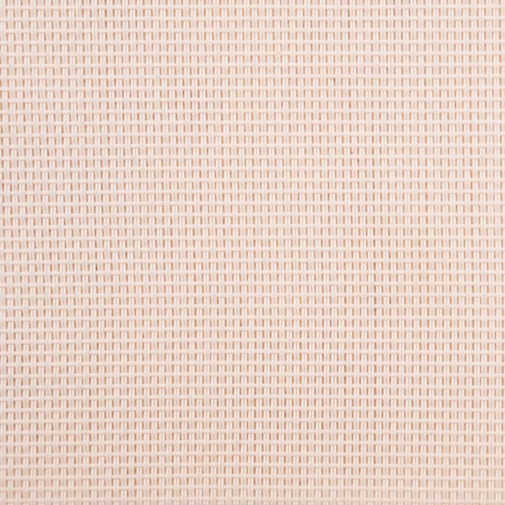 Lettini Prendisole 2 pz Crema Legno Massello Acacia e Textilene - homemem39