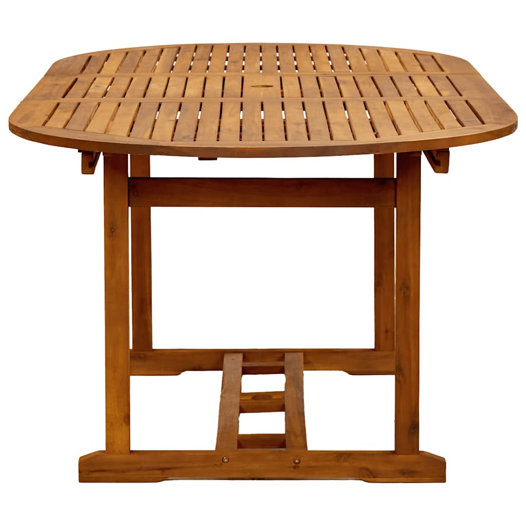 Set Pranzo da Giardino 5pz Legno Massello di Acacia e Textilene