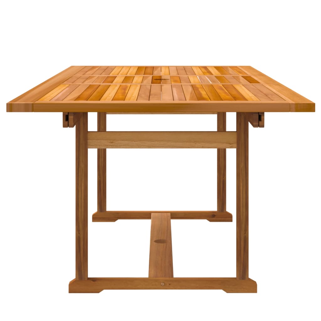 Set Pranzo da Giardino 7pz Legno Massello di Acacia e Textilene - homemem39