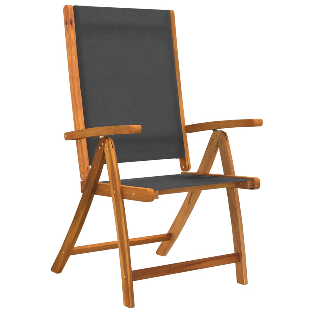 Set Pranzo da Giardino 7pz Legno Massello di Acacia e Textilene | homemem39