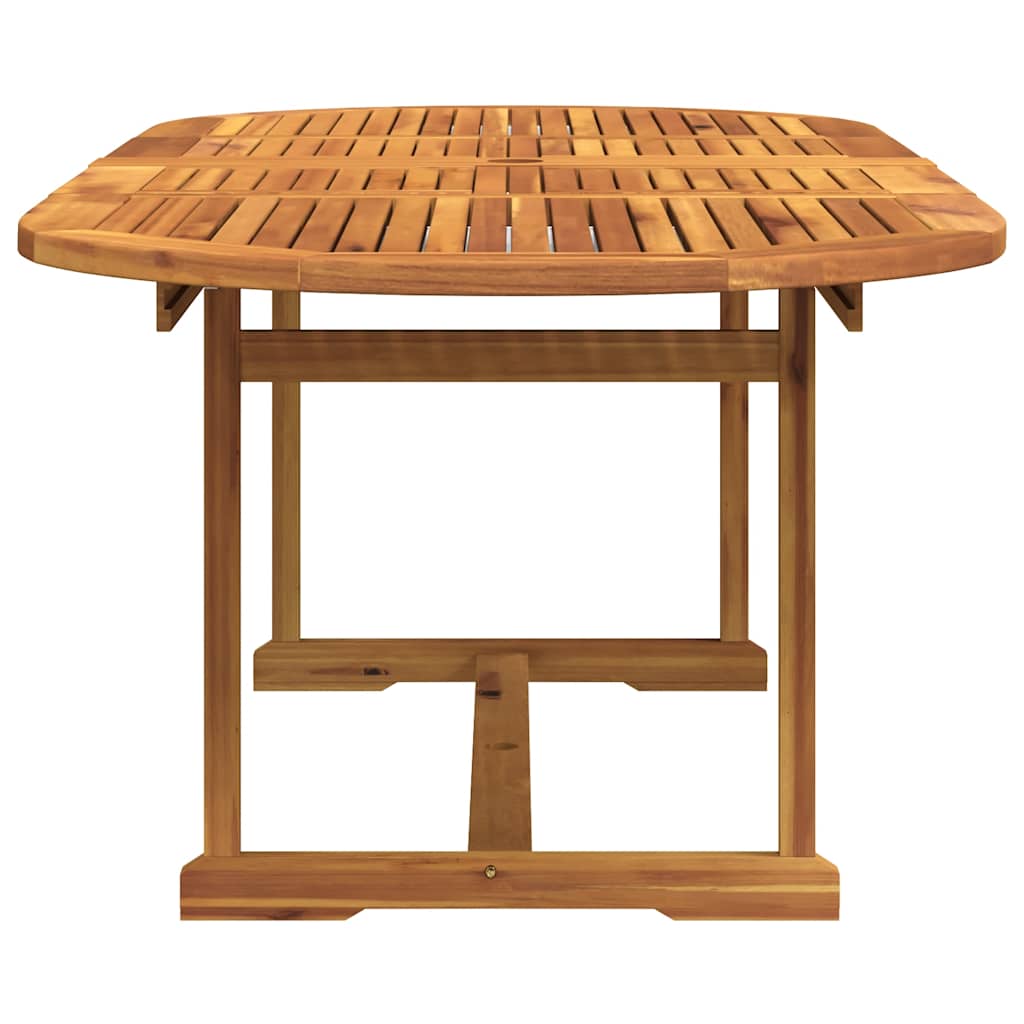 Set Pranzo da Giardino 9pz Legno Massello di Acacia e Textilene | homemem39