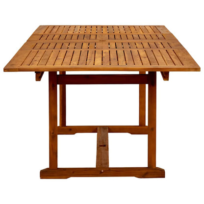 Set Pranzo da Giardino 9pz Legno Massello di Acacia e Textilene | homemem39