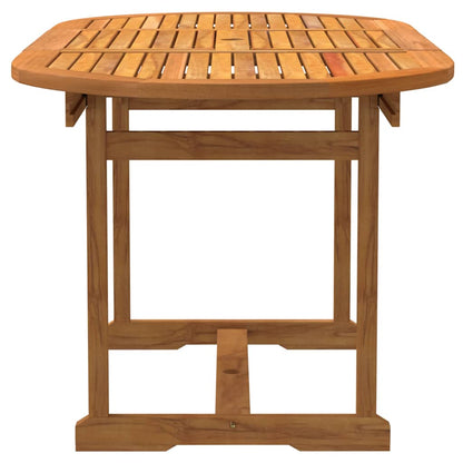 Set Pranzo da Giardino 5pz Legno Massello di Acacia e Textilene | homemem39
