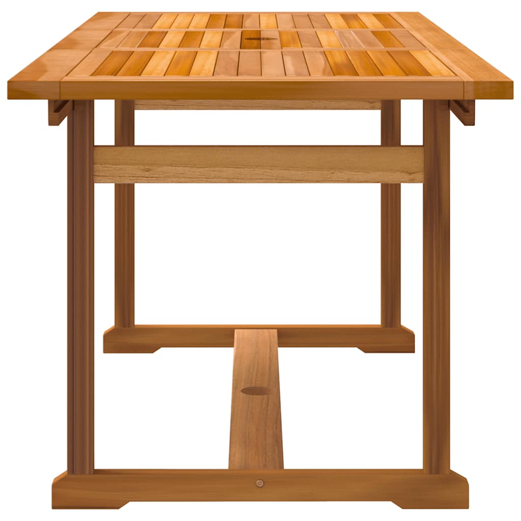Set Pranzo da Giardino 5pz Legno Massello di Acacia e Textilene | homemem39