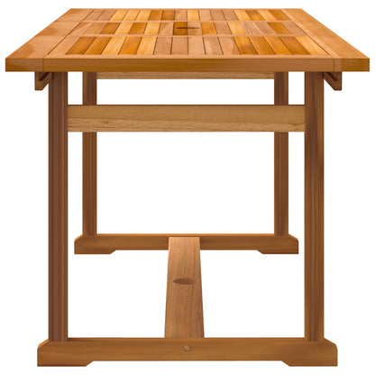 Set Pranzo da Giardino 5pz Legno Massello di Acacia e Textilene | homemem39