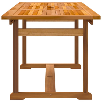 Set Pranzo da Giardino 5pz Legno Massello di Acacia e Textilene - homemem39