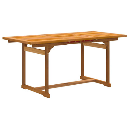 Set Pranzo da Giardino 7pz Legno Massello di Acacia e Textilene
