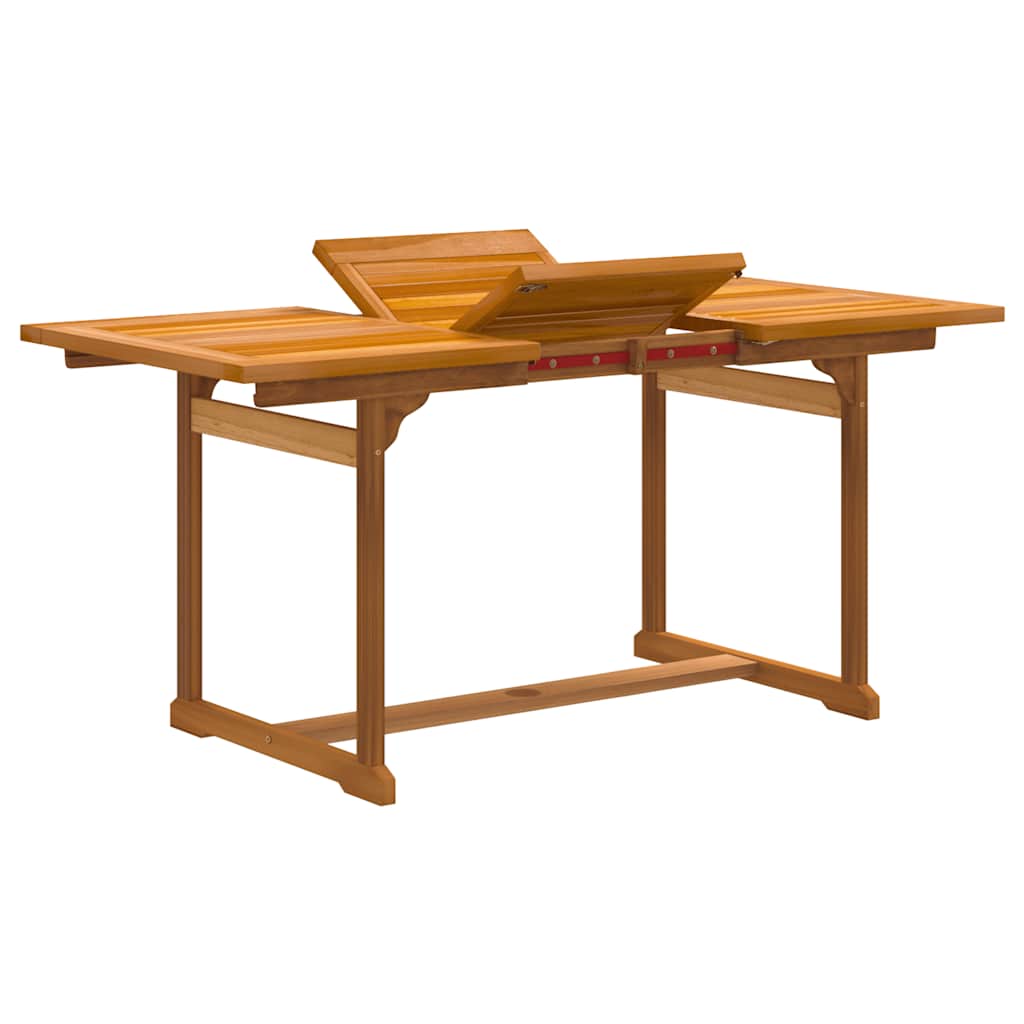Set Pranzo da Giardino 7pz Legno Massello di Acacia e Textilene