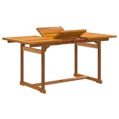 Set Pranzo da Giardino 7pz Legno Massello di Acacia e Textilene