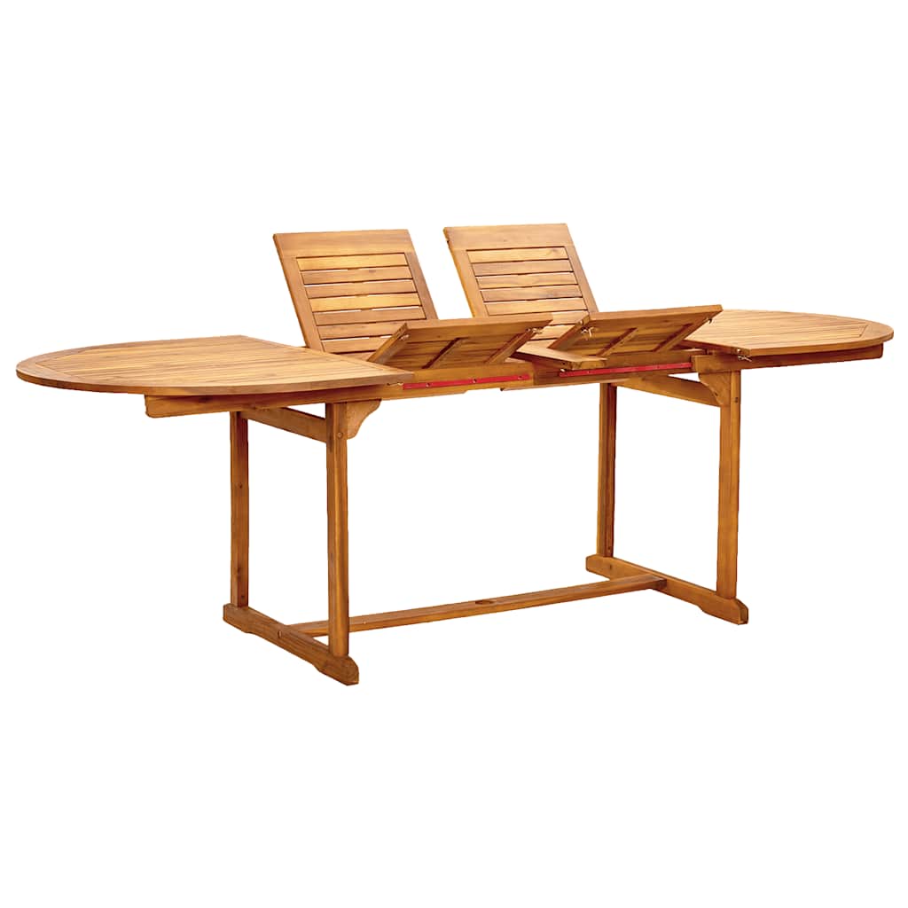 Set Pranzo da Giardino 7pz Legno Massello di Acacia e Textilene | homemem39