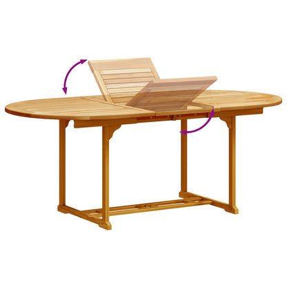 Set Pranzo da Giardino 5pz Legno Massello di Acacia e Textilene | homemem39