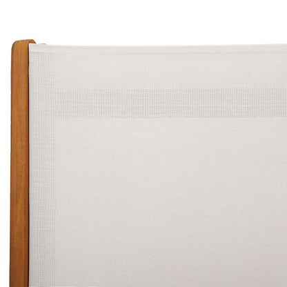 Set Pranzo da Giardino 7pz Legno Massello di Acacia e Textilene | homemem39