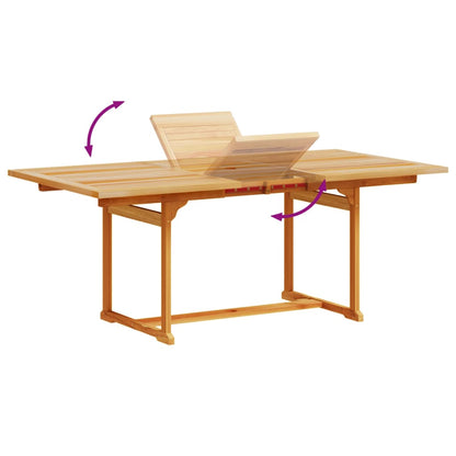 Set Pranzo da Giardino 7pz Legno Massello di Acacia e Textilene - homemem39