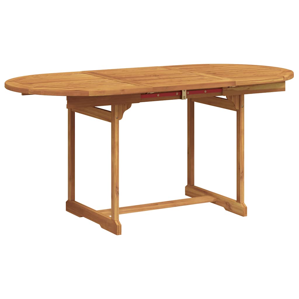 Set Pranzo da Giardino 7pz Legno Massello di Acacia e Textilene | homemem39