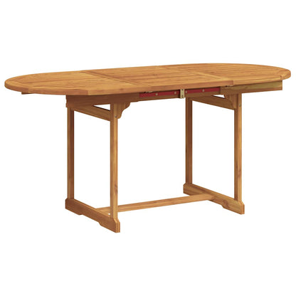Set Pranzo da Giardino 7pz Legno Massello di Acacia e Textilene | homemem39
