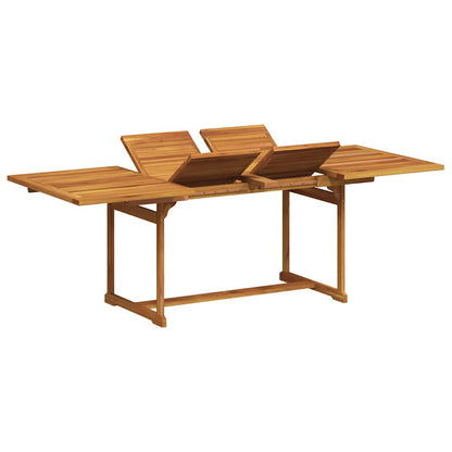 Set Pranzo da Giardino 9pz Legno Massello di Acacia e Textilene | homemem39