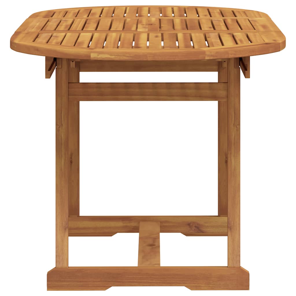 Set Pranzo da Giardino 7pz Legno Massello di Acacia e Textilene | homemem39