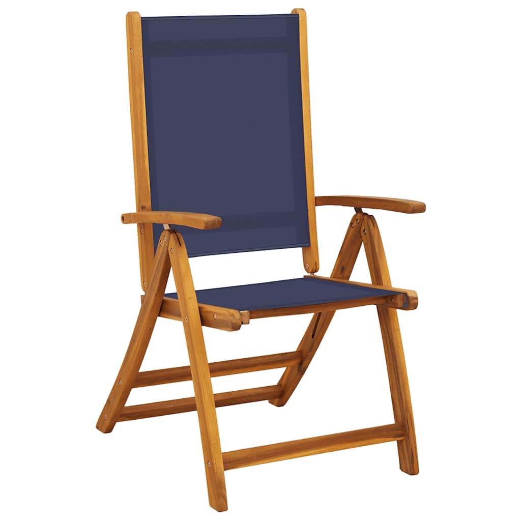 Set Pranzo da Giardino 7pz Legno Massello di Acacia e Textilene | homemem39