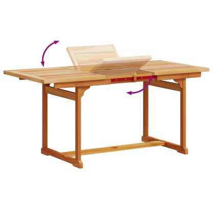 Set Pranzo da Giardino 5pz Legno Massello di Acacia e Textilene - homemem39