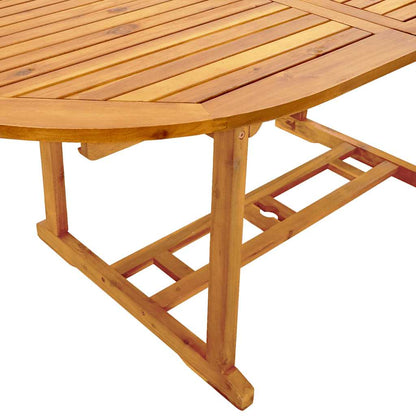 Set Pranzo da Giardino 5pz Legno Massello di Acacia e Textilene | homemem39