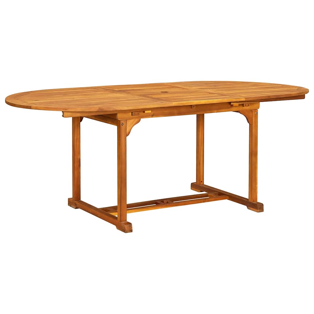 Set Pranzo da Giardino 7pz Legno Massello di Acacia e Textilene | homemem39