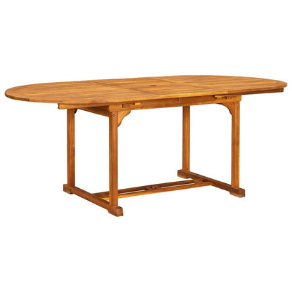 Set Pranzo da Giardino 7pz Legno Massello di Acacia e Textilene | homemem39