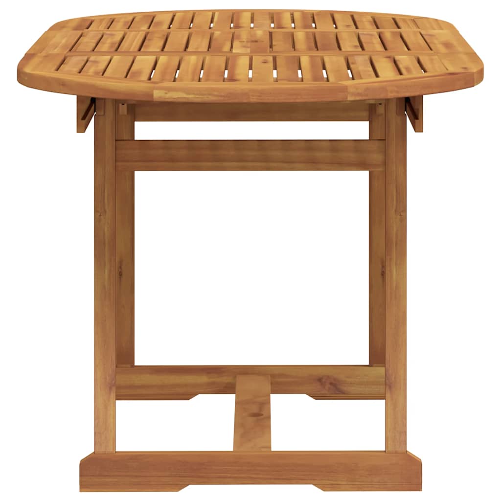 Set Pranzo da Giardino 5pz Legno Massello di Acacia e Textilene | homemem39