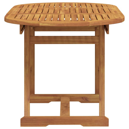 Set Pranzo da Giardino 5pz Legno Massello di Acacia e Textilene | homemem39