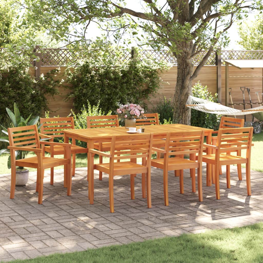 Sedie da Giardino 8 pz 59x55x85 cm Legno Massello di Acacia - homemem39