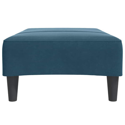 Poggiapiedi Blu 77x55x31 cm in Velluto | homemem39